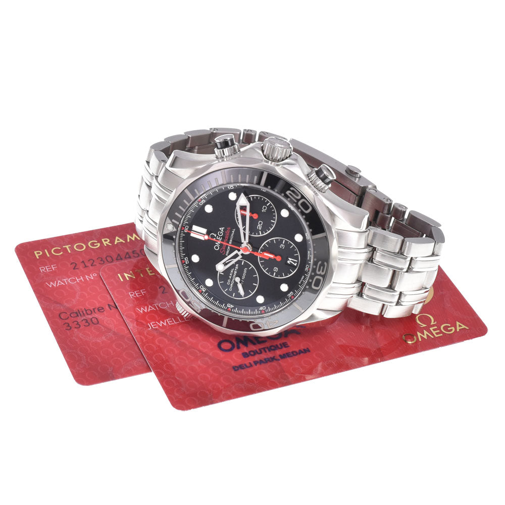 with paper OMEGA Seamaster diver 300 212.30.44.50.01.001 black Dial Automatic Men's
 Watch M#151064