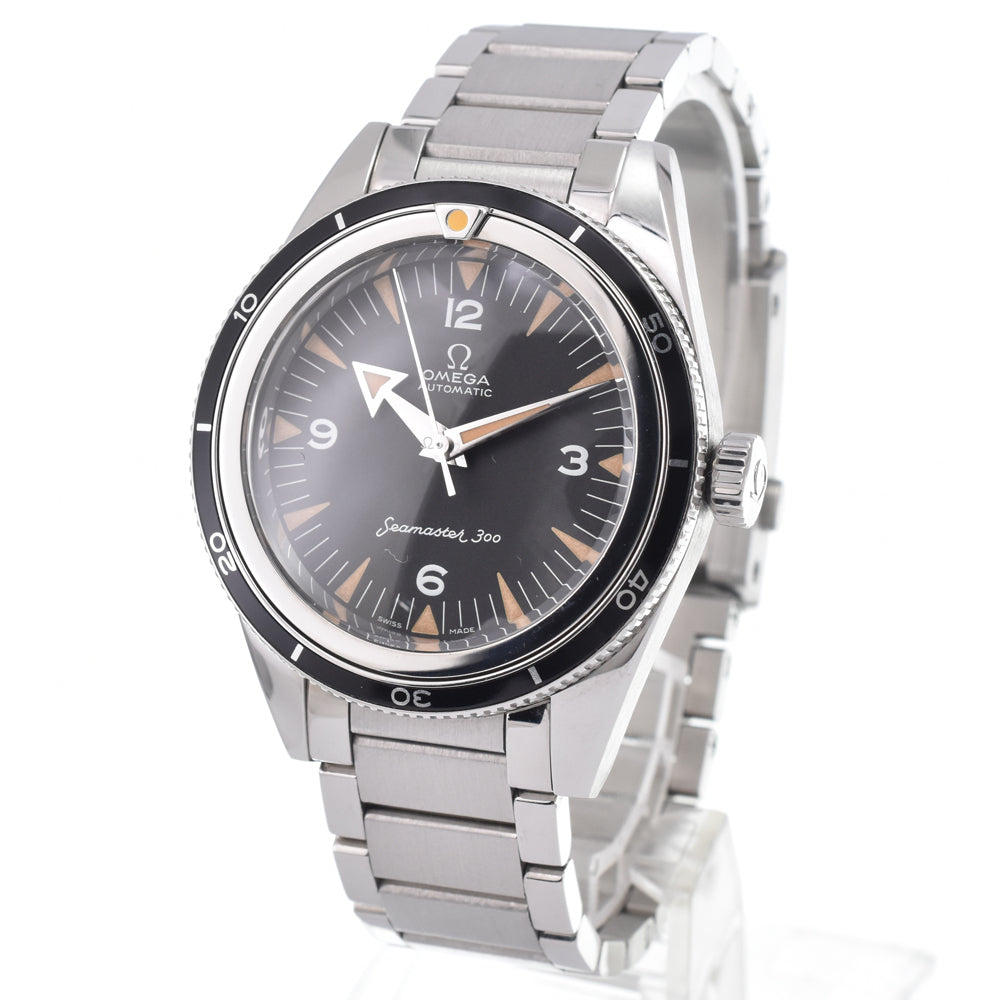 with paper OMEGA Seamaster300 234.10.39.20.01.001 black Dial Automatic Men's
 Watch L#151073