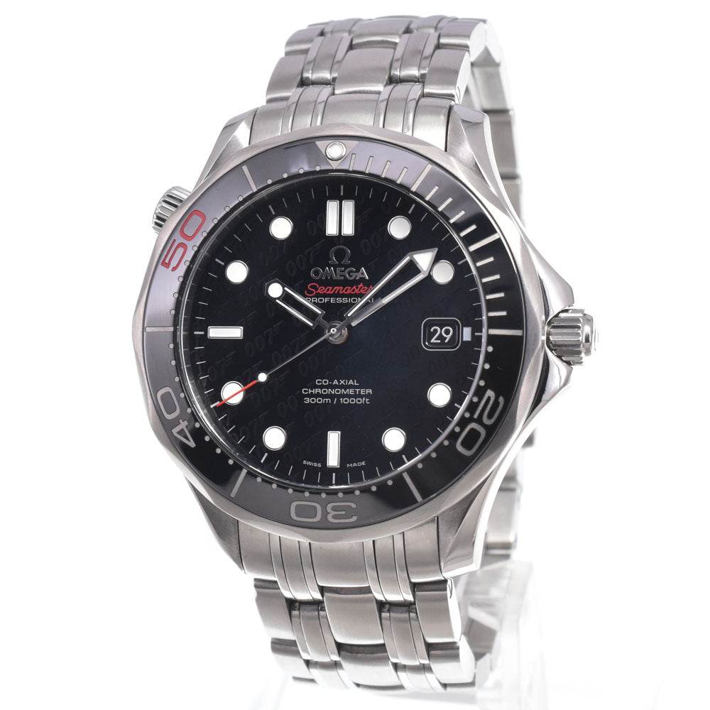 with paper OMEGA Seamaster 212.30.41.20.01.005 Limited edition model commemorating the 50th anniversary of the Bond films black Dial Automatic Men's
 Watch L#151074
