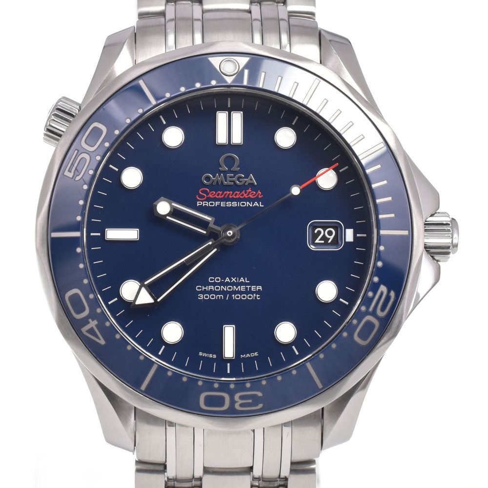 with paper OMEGA Seamaster Diver 300m 212.30.41.20.03.001 CO-AXIAL Chronometer blue Dial Automatic Men's
 Watch L#151075