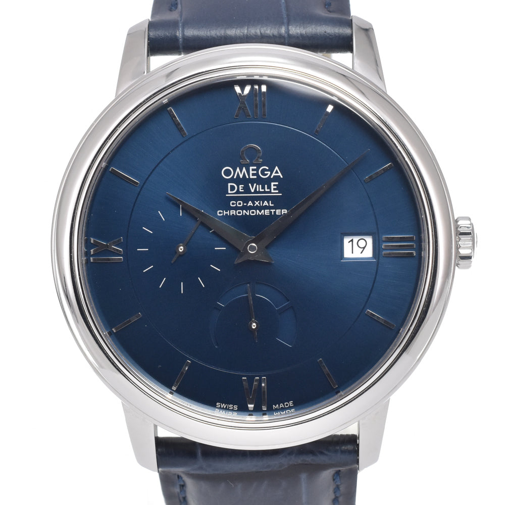 with paper OMEGA De Ville 424.13.40.21.03.001 blue Dial Automatic Men's
 Watch L#151076