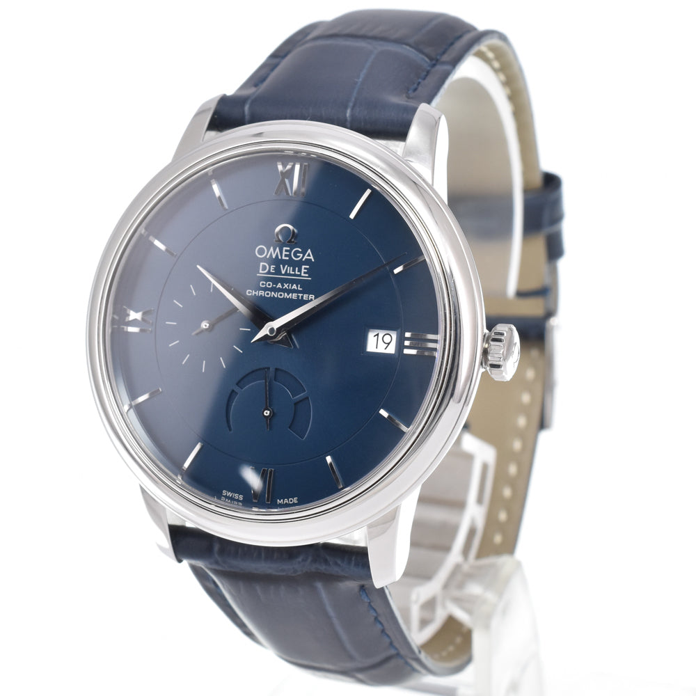 with paper OMEGA De Ville 424.13.40.21.03.001 blue Dial Automatic Men's
 Watch L#151076