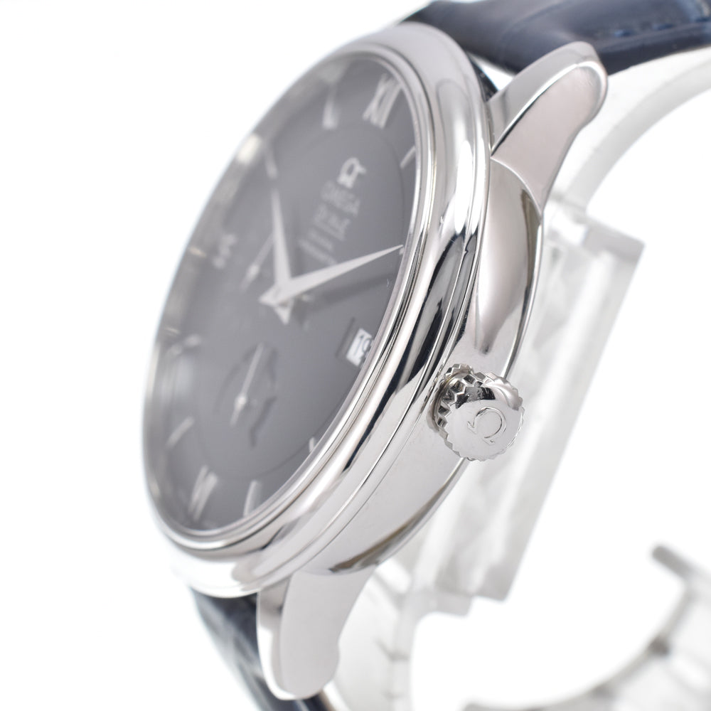 with paper OMEGA De Ville 424.13.40.21.03.001 blue Dial Automatic Men's
 Watch L#151076