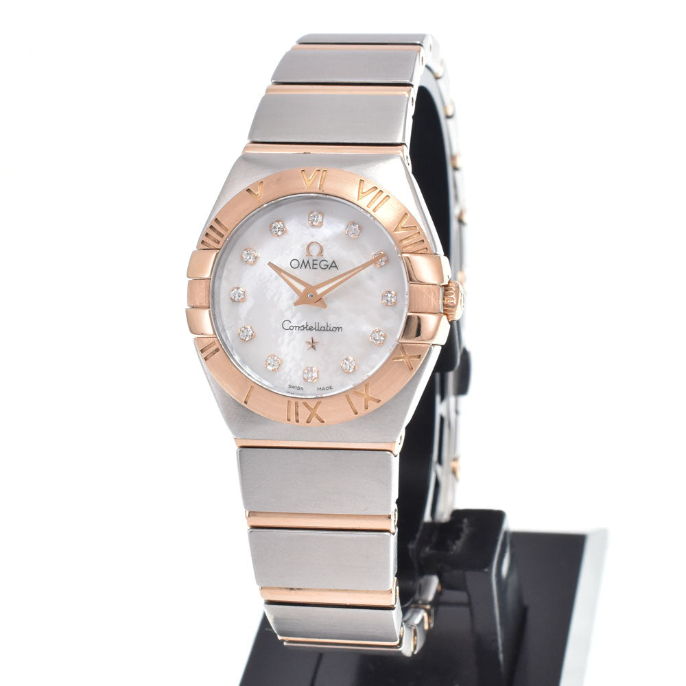 with paper OMEGA Constellation 123.20.24.60.55.003 White shell Dial Quartz Ladies
 Watch M#151077