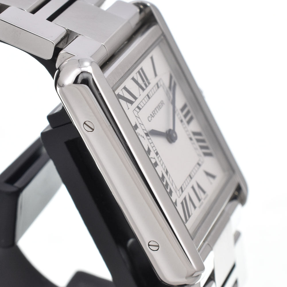 with paper CARTIER Tank solo W5200013 Silver Dial Quartz Ladies
 Watch M#151078