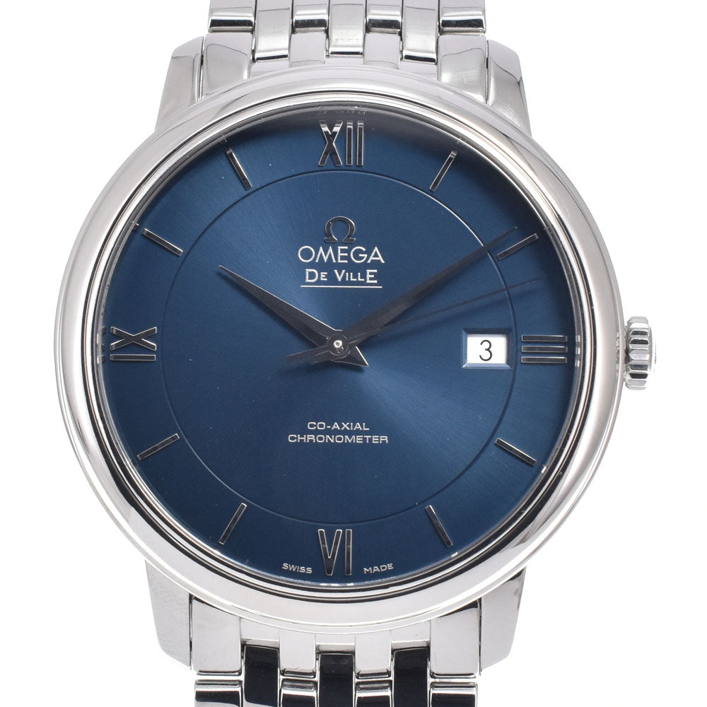 with paper OMEGA De Ville Prestige 424.10.40.20.03.001 blue Dial Automatic Men's
 Watch M#151079
