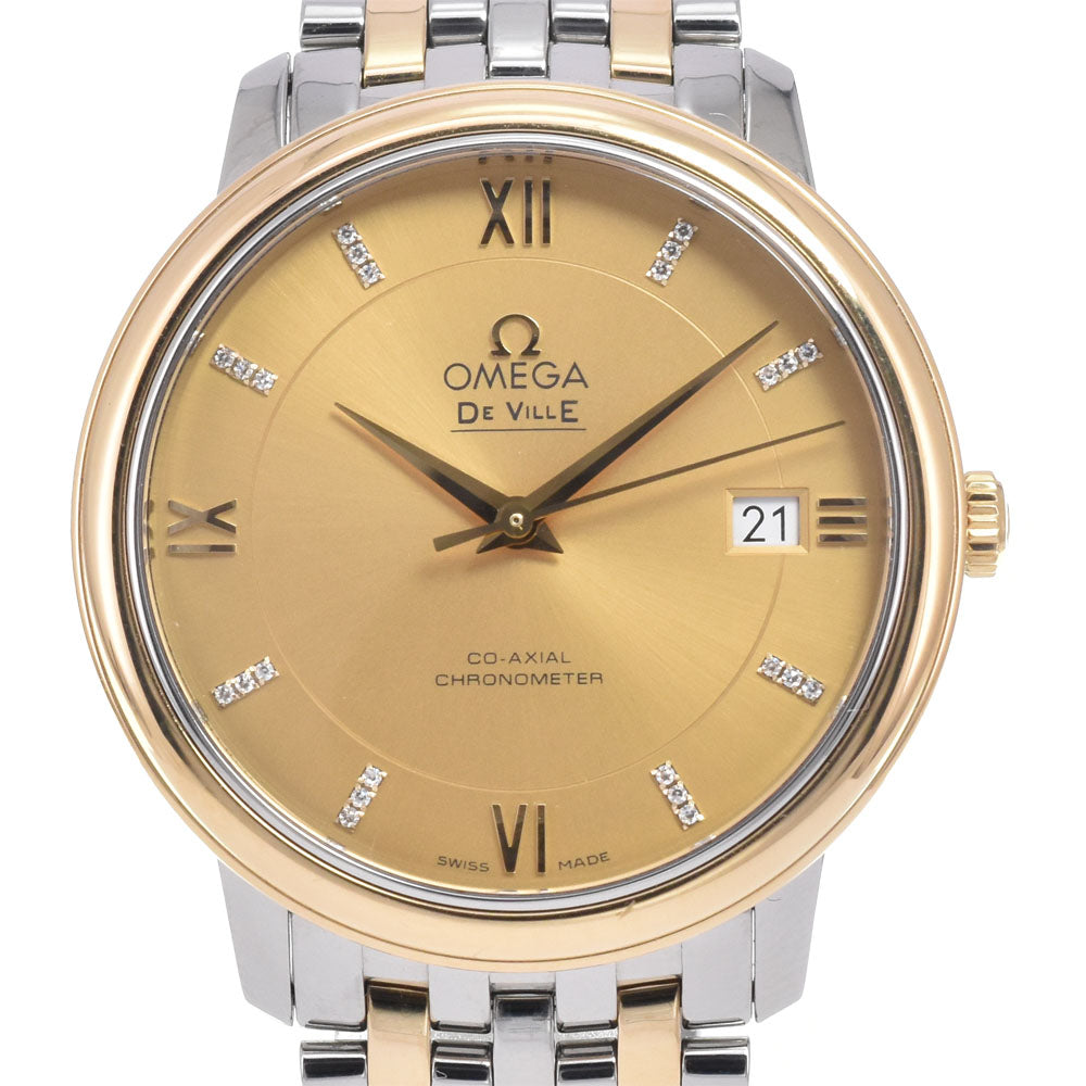 with paper OMEGA De Ville 424.20.37.20.58.001 24P Diamond gold Dial Automatic Men's
 Watch L#151080