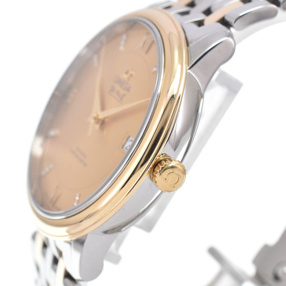 with paper OMEGA De Ville 424.20.37.20.58.001 24P Diamond gold Dial Automatic Men's
 Watch L#151080