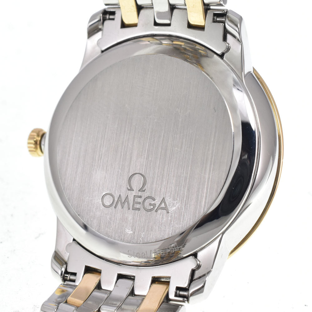 with paper OMEGA De Ville 424.20.37.20.58.001 24P Diamond gold Dial Automatic Men's
 Watch L#151080