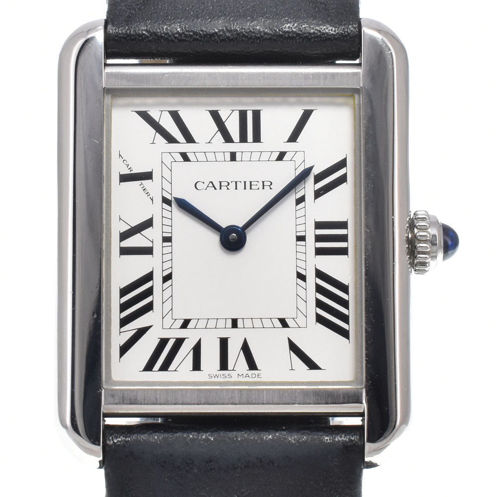with paper CARTIER Tank solo WSTA0030 Silver Dial Quartz Ladies
 Watch M#151086