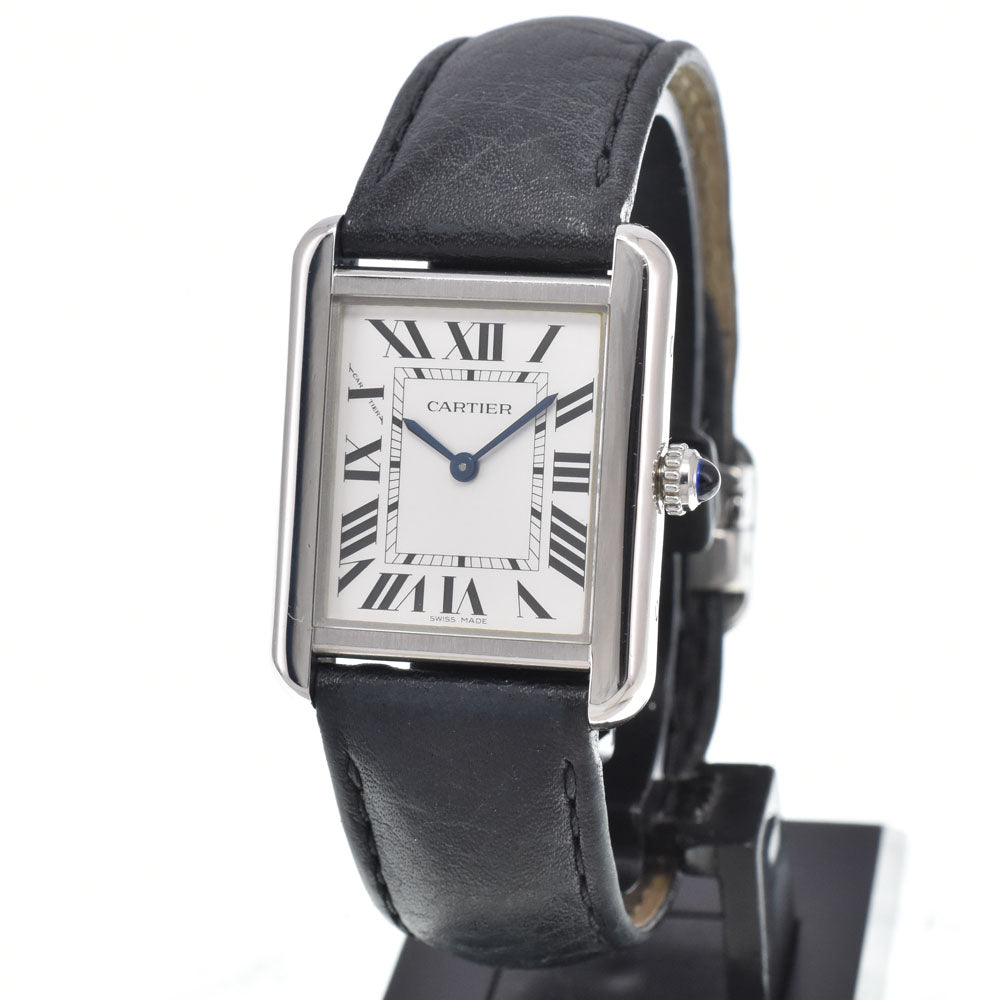 with paper CARTIER Tank solo WSTA0030 Silver Dial Quartz Ladies
 Watch M#151086