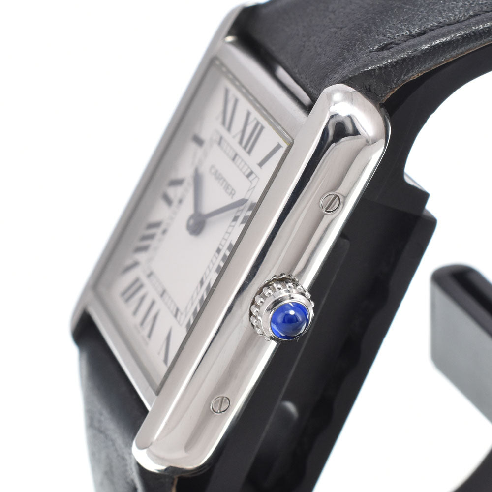 with paper CARTIER Tank solo WSTA0030 Silver Dial Quartz Ladies
 Watch M#151086