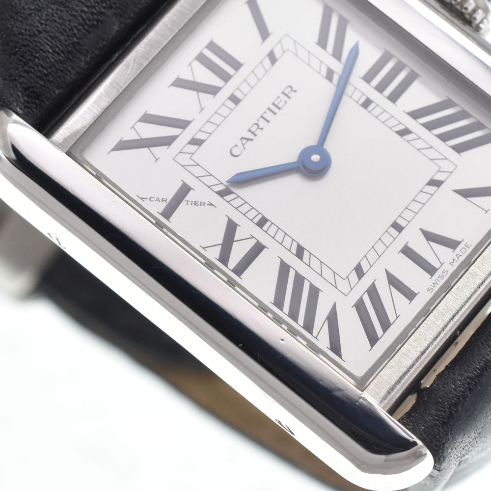 with paper CARTIER Tank solo WSTA0030 Silver Dial Quartz Ladies
 Watch M#151086