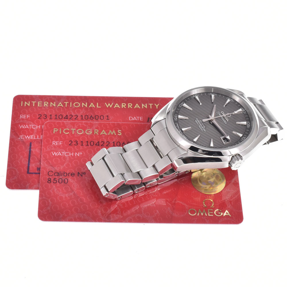 with paper OMEGA Seamaster Aqua Terra 231.10.42.21.06.001 Date gray Dial Automatic Men's
 Watch L#151088