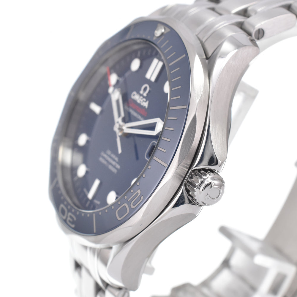 with paper OMEGA Seamaster Diver 300m 212.30.41.20.03.001 blue Dial Automatic Men's
 Watch L#151089