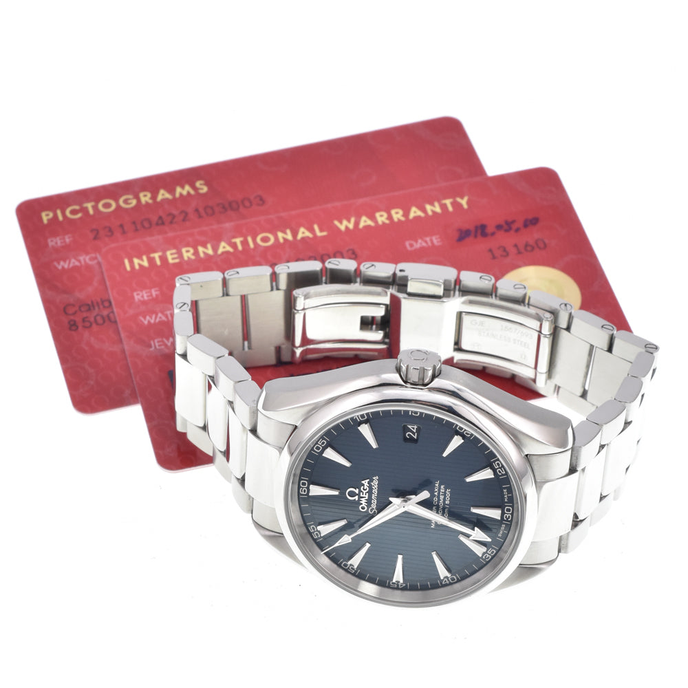 with paper OMEGA Seamaster Aqua Terra 231.10.42.21.03.003 blue Dial Automatic Men's
 Watch L#151090