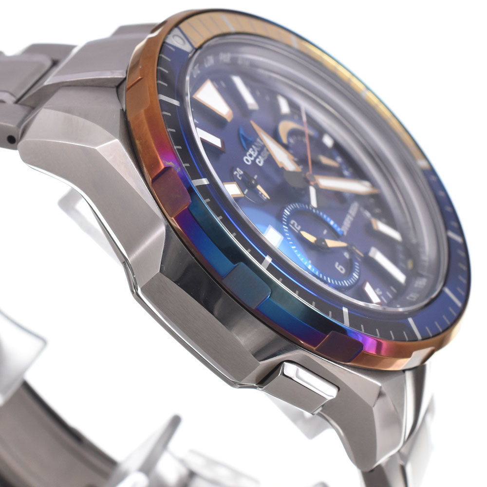 with paper CASIO Oceanus OCW-P2000D-2AJF blue Dial Radio Sync Solar Men's
 Watch M#151091
