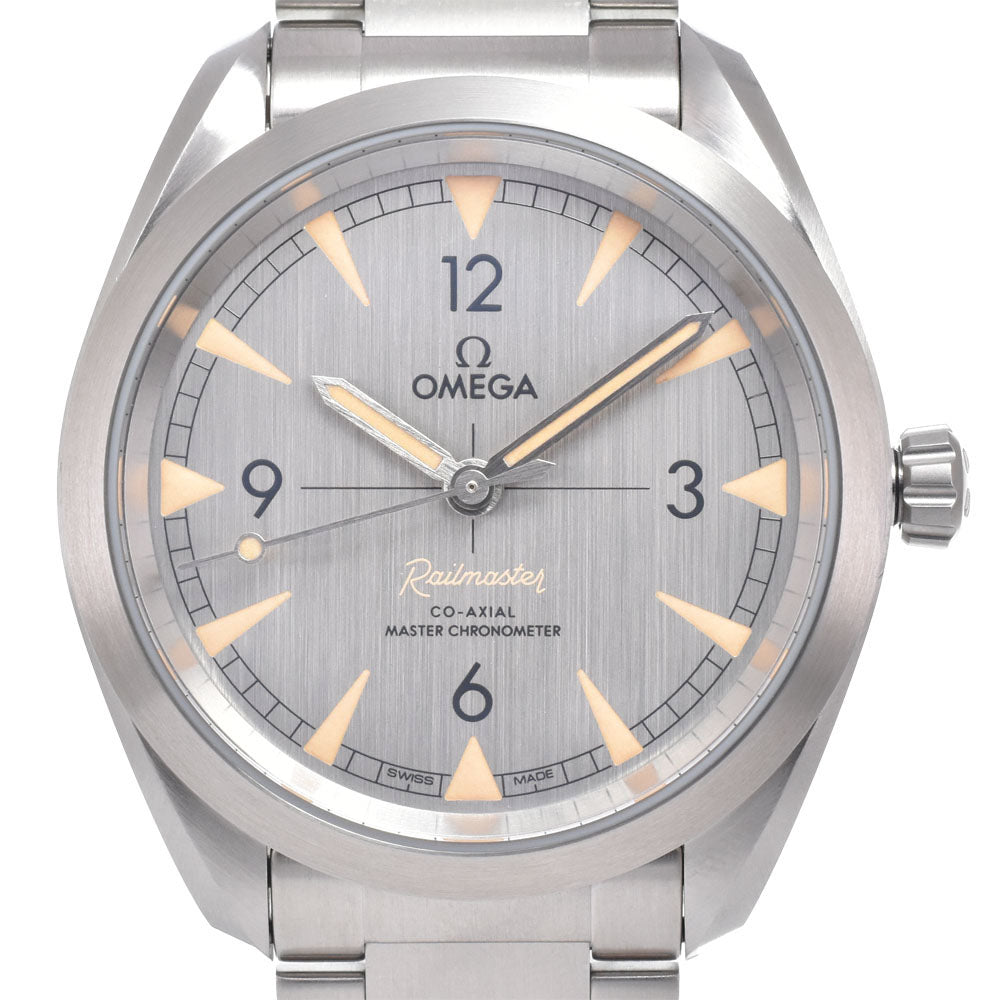 with paper OMEGA Seamaster Railmaster 220.10.40.20.06.001 Co-Axial Master Chronometer gray Dial Automatic Men's
 Watch M#151096