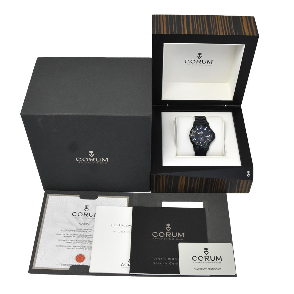 with paper CORUM Admiral 42.395.103/V733AB50 blue Dial Automatic Men's
 Watch N#151100