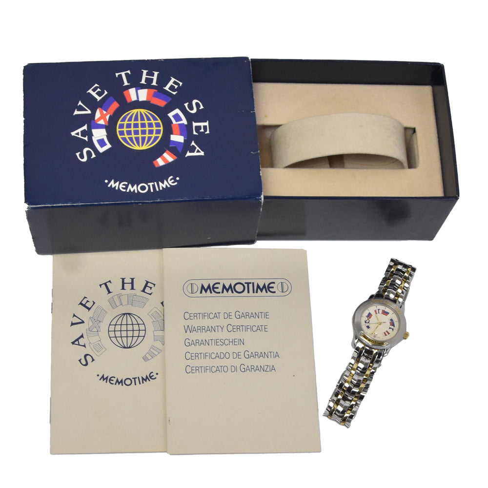 with paper CORUM Admiral's Cup Memotime Silver Dial Quartz Ladies
 Watch N#151101