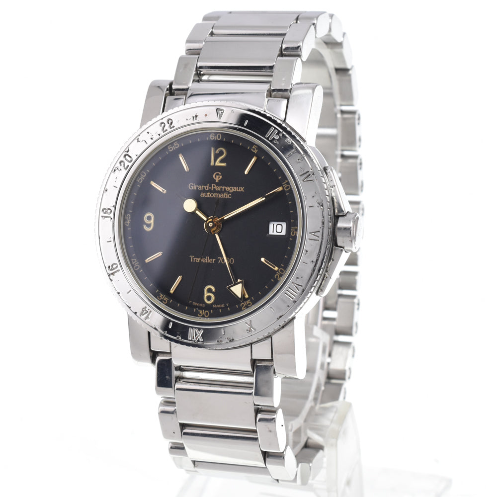 GIRARD-PERREGAUX Traveler 7000 7200 GMT black Dial Automatic Men's
 Watch O#151103