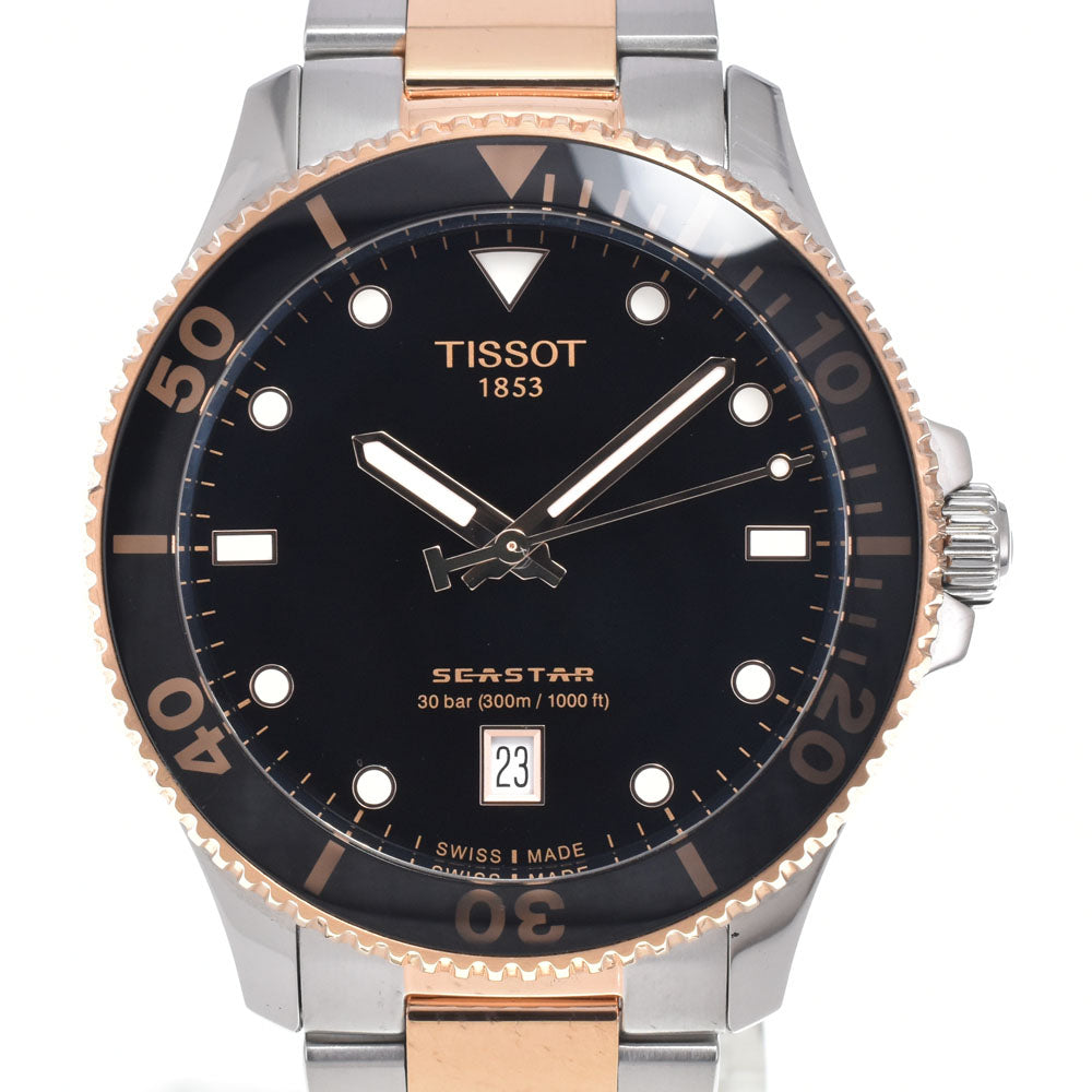 TISSOT Sea star 1000 T120.210.22.051.01 Date black Dial Quartz Men's
 Watch N#151105