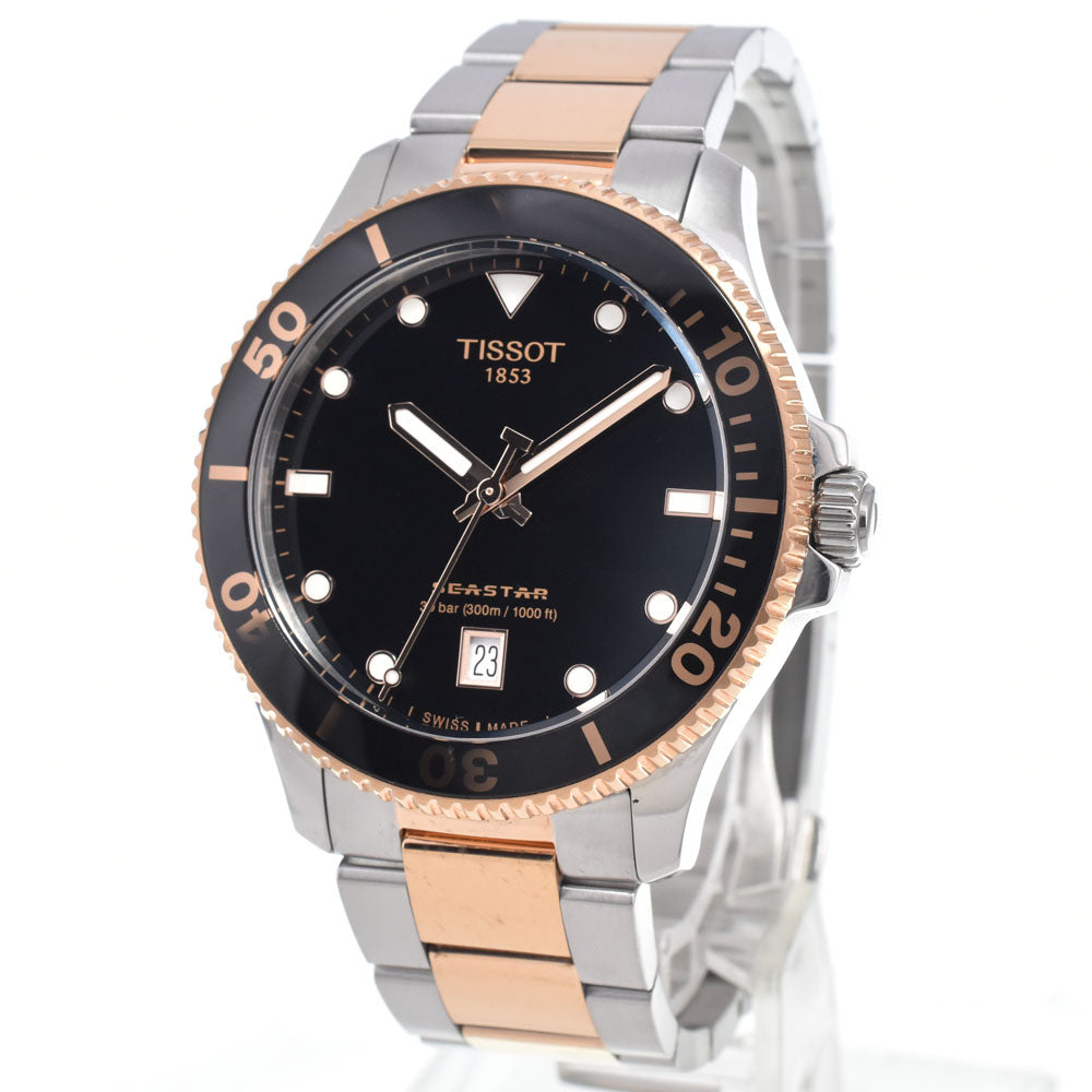 TISSOT Sea star 1000 T120.210.22.051.01 Date black Dial Quartz Men's
 Watch N#151105