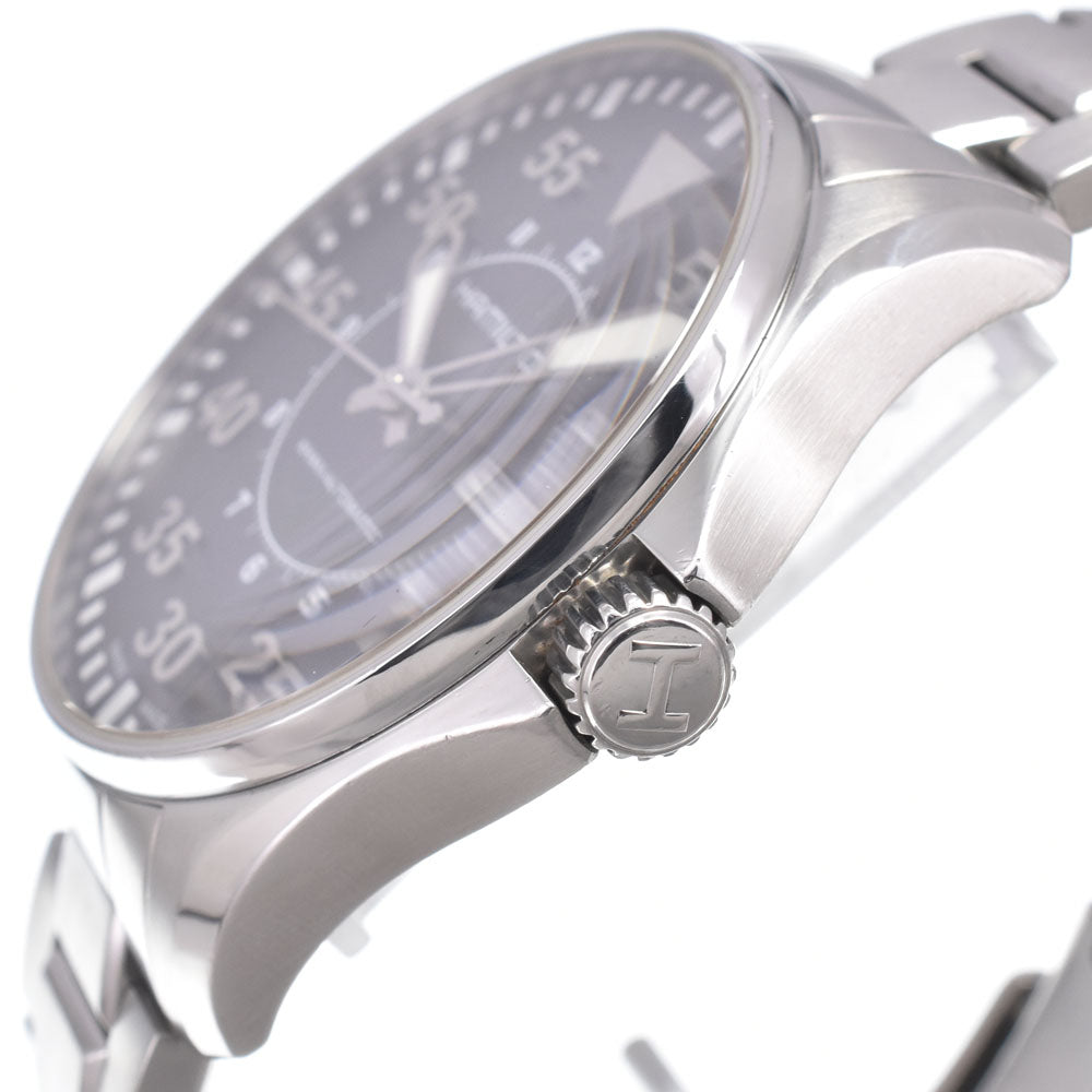 with paper HAMILTON Khaki Aviation Pilot H647150 black Dial Automatic Men's
 Watch O#151107