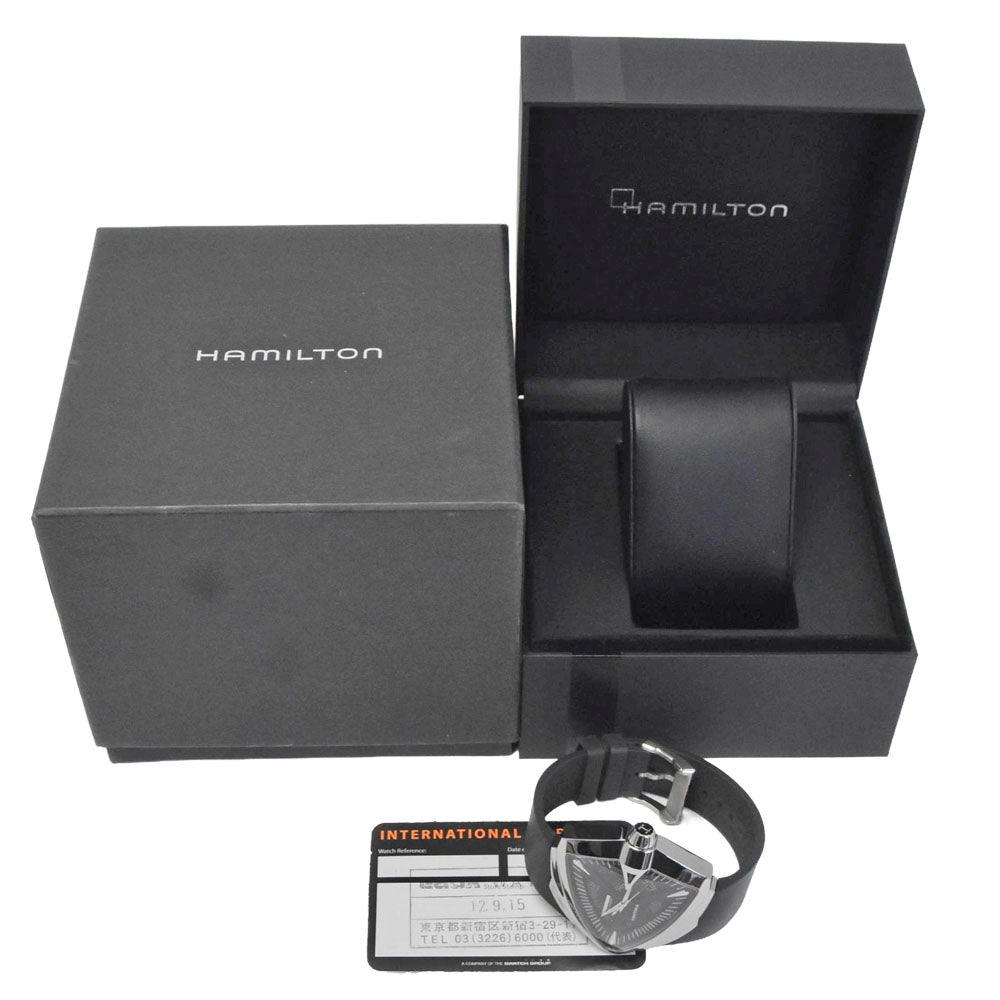 with paper HAMILTON Ventura XXL H246551 black Dial Automatic Men's
 Watch N#151109