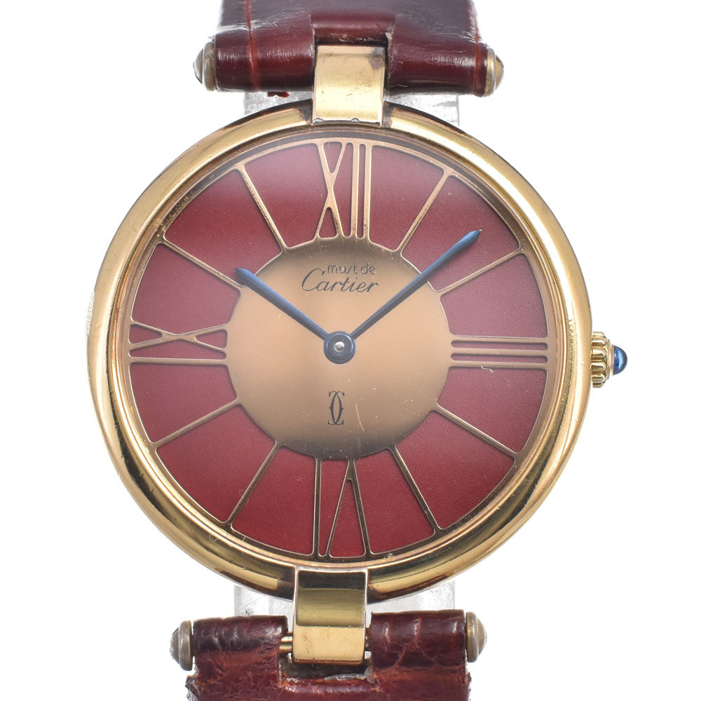 CARTIER Must Vendome Clozoine dial Bordeaux Dial Quartz Ladies
 Watch O#151133