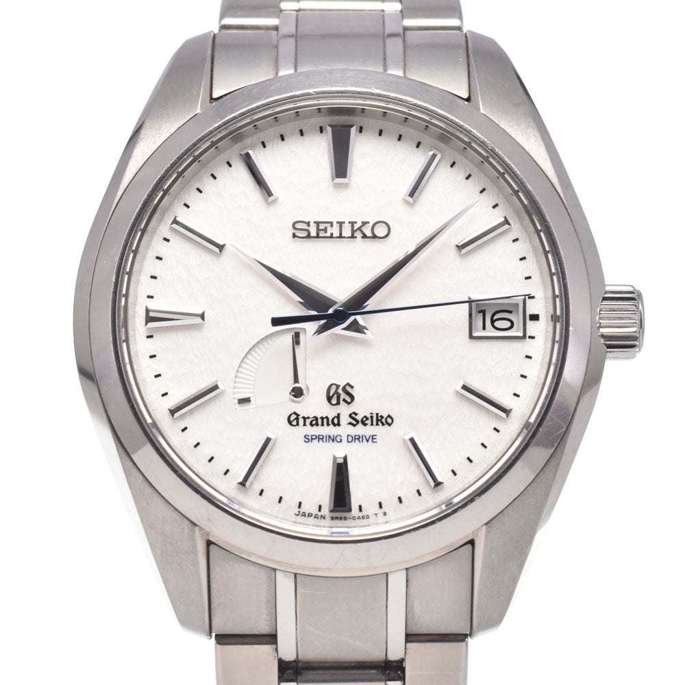 with paper SEIKO Grand Seiko SBGA011/9R65-0AE0 white Dial Spring drive Men's
 Watch N#151140