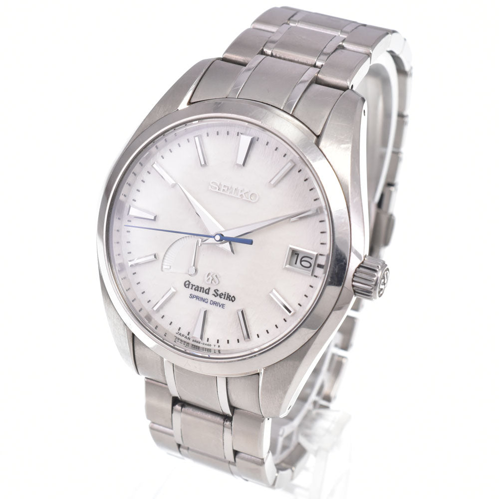 with paper SEIKO Grand Seiko SBGA011/9R65-0AE0 white Dial Spring drive Men's
 Watch N#151140