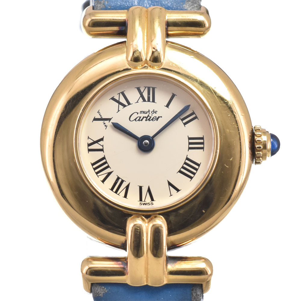 CARTIER Must Colisee Vermeil SM 590002 Ivory Dial Quartz Ladies
 Watch N#151141