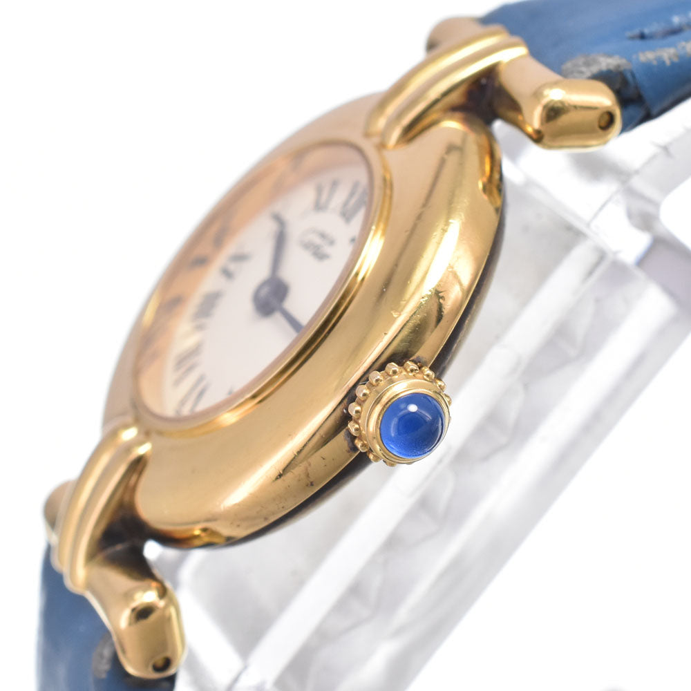 CARTIER Must Colisee Vermeil SM 590002 Ivory Dial Quartz Ladies
 Watch N#151141
