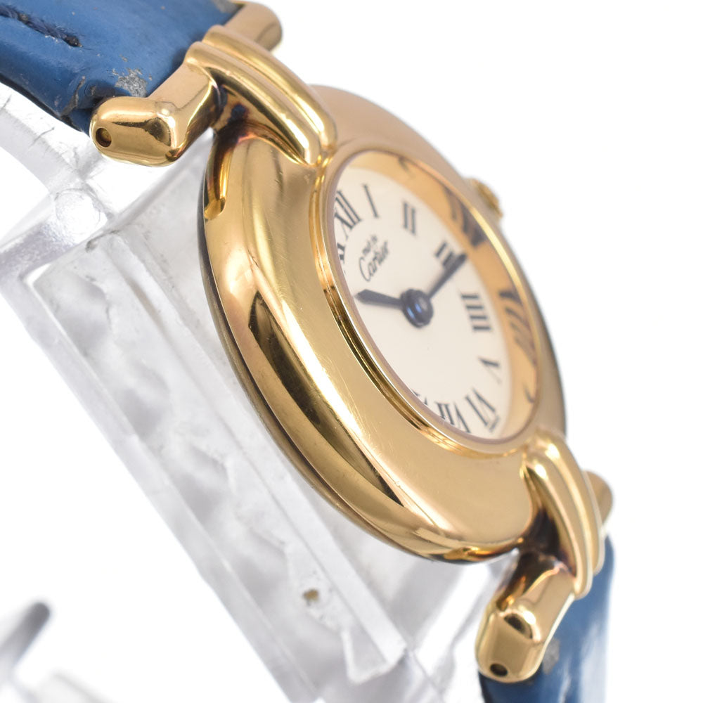 CARTIER Must Colisee Vermeil SM 590002 Ivory Dial Quartz Ladies
 Watch N#151141