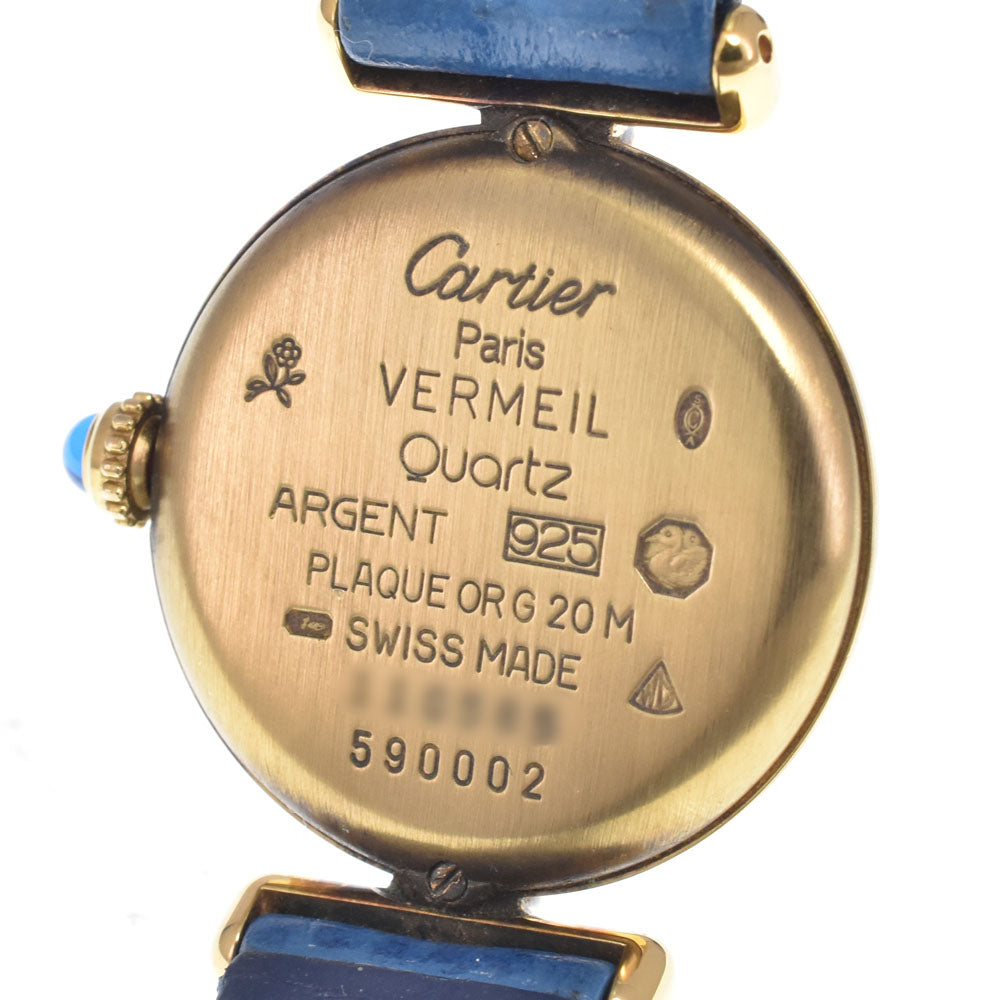 CARTIER Must Colisee Vermeil SM 590002 Ivory Dial Quartz Ladies
 Watch N#151141