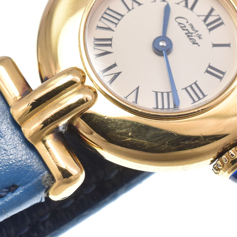 CARTIER Must Colisee Vermeil SM 590002 Ivory Dial Quartz Ladies
 Watch N#151141