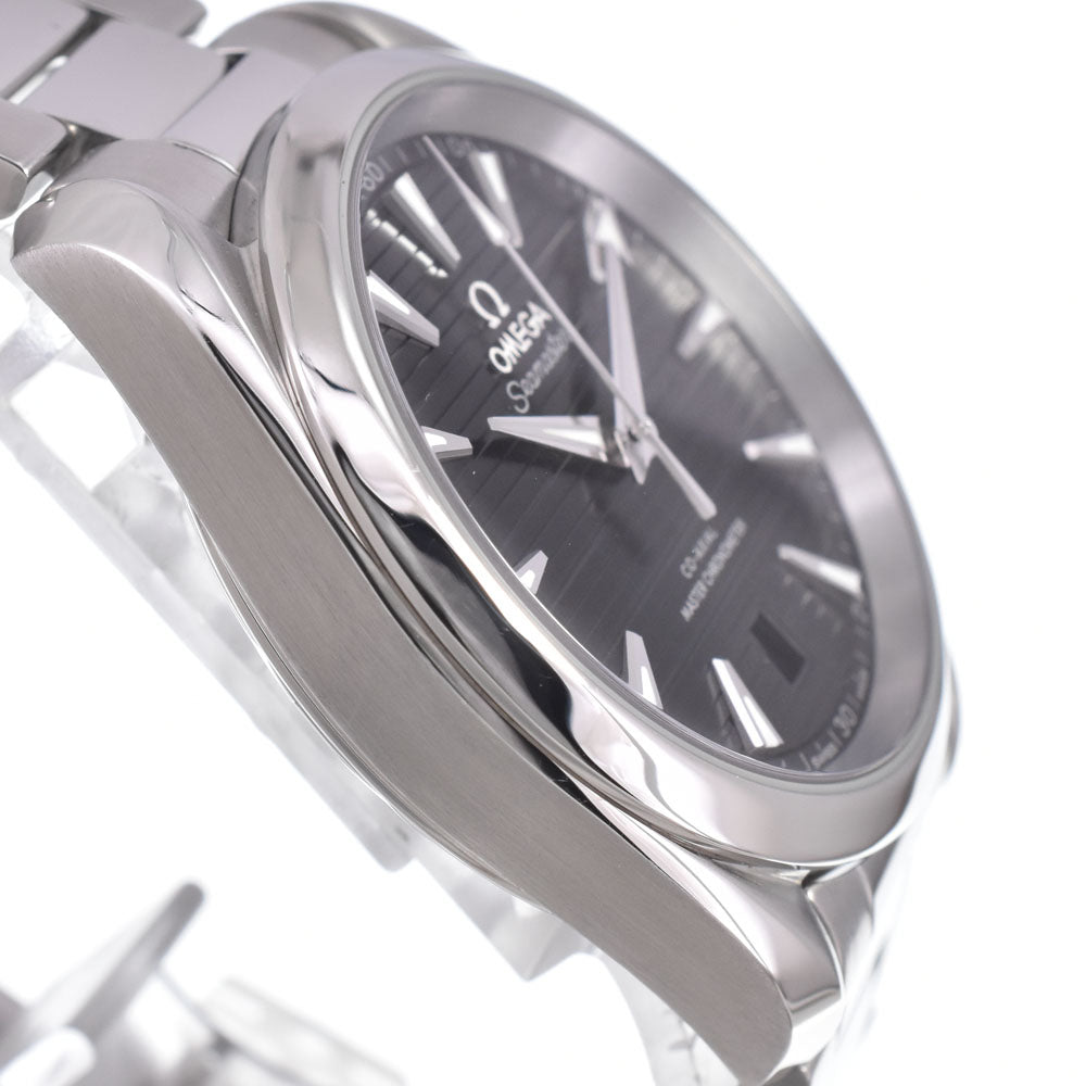 with paper OMEGA Seamaster Aqua Terra Coaxial 220.10.38.20.01.001 Date see-through back black Dial Automatic Men's
 Watch M#151145