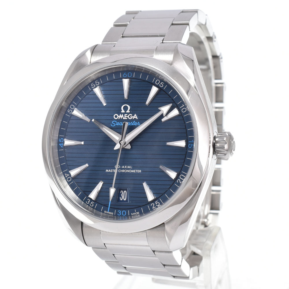 with paper OMEGA Seamaster Aqua Terra 150M 220.10.41.21.03.001 Date blue Dial Automatic Men's
 Watch M#151149