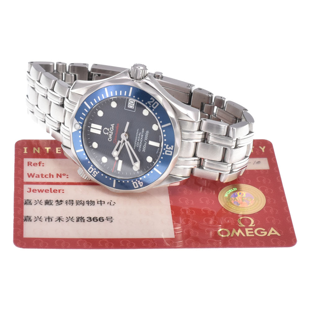 with paper OMEGA Seamaster 300M Co-Axial Chronometer 2222.80 blue Dial Automatic Men's
 Watch M#151150