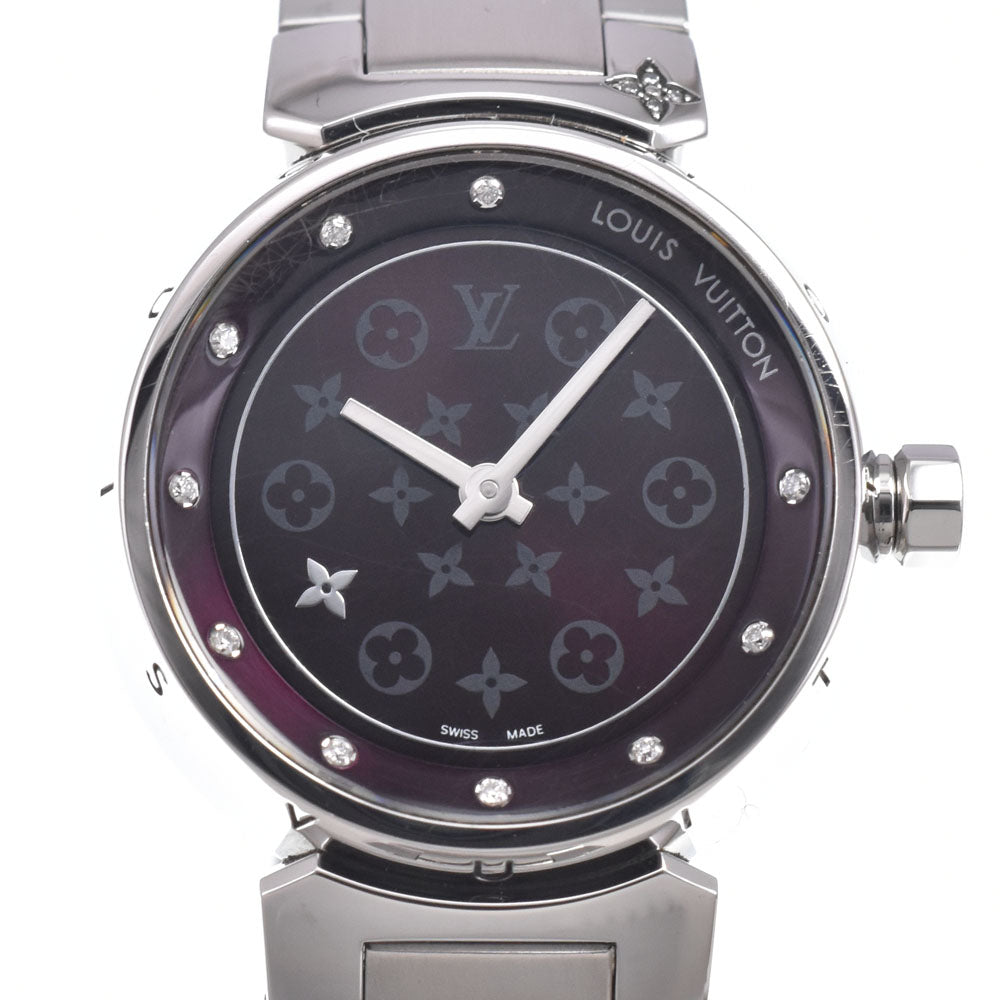 with paper LOUIS VUITTON Tambour Q12M30 Brown Dial Quartz Ladies
 Watch N#151151