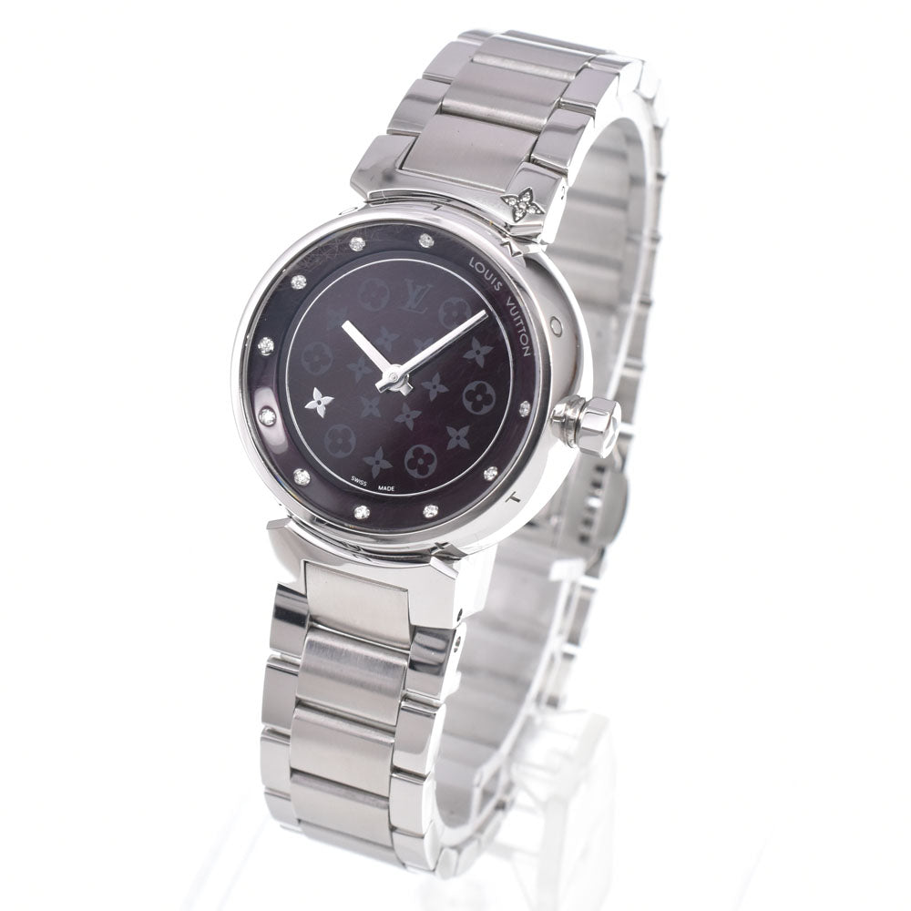 with paper LOUIS VUITTON Tambour Q12M30 Brown Dial Quartz Ladies
 Watch N#151151
