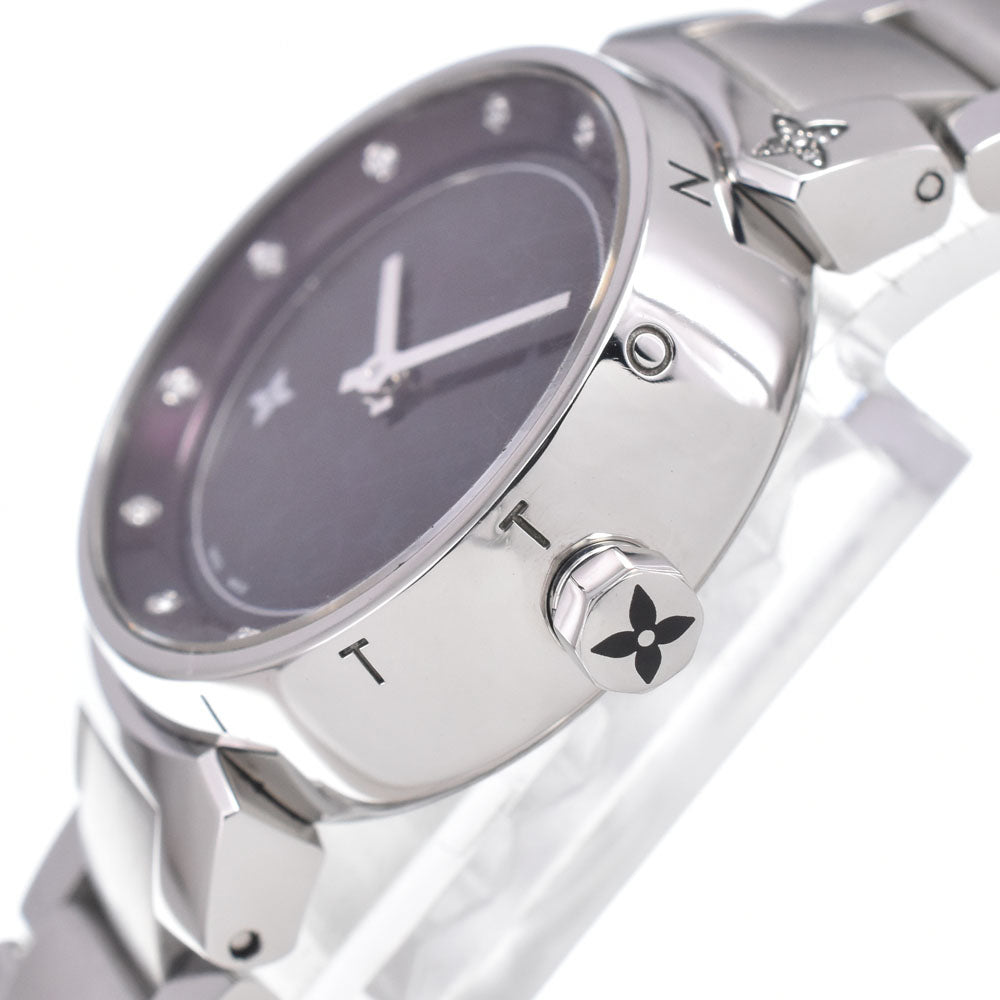 with paper LOUIS VUITTON Tambour Q12M30 Brown Dial Quartz Ladies
 Watch N#151151