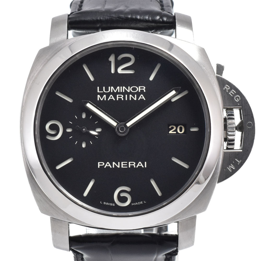with paper PANERAI Luminor Marina 1950 3 Days PAM00312 Date black Dial Automatic Men's
 Watch N#151154