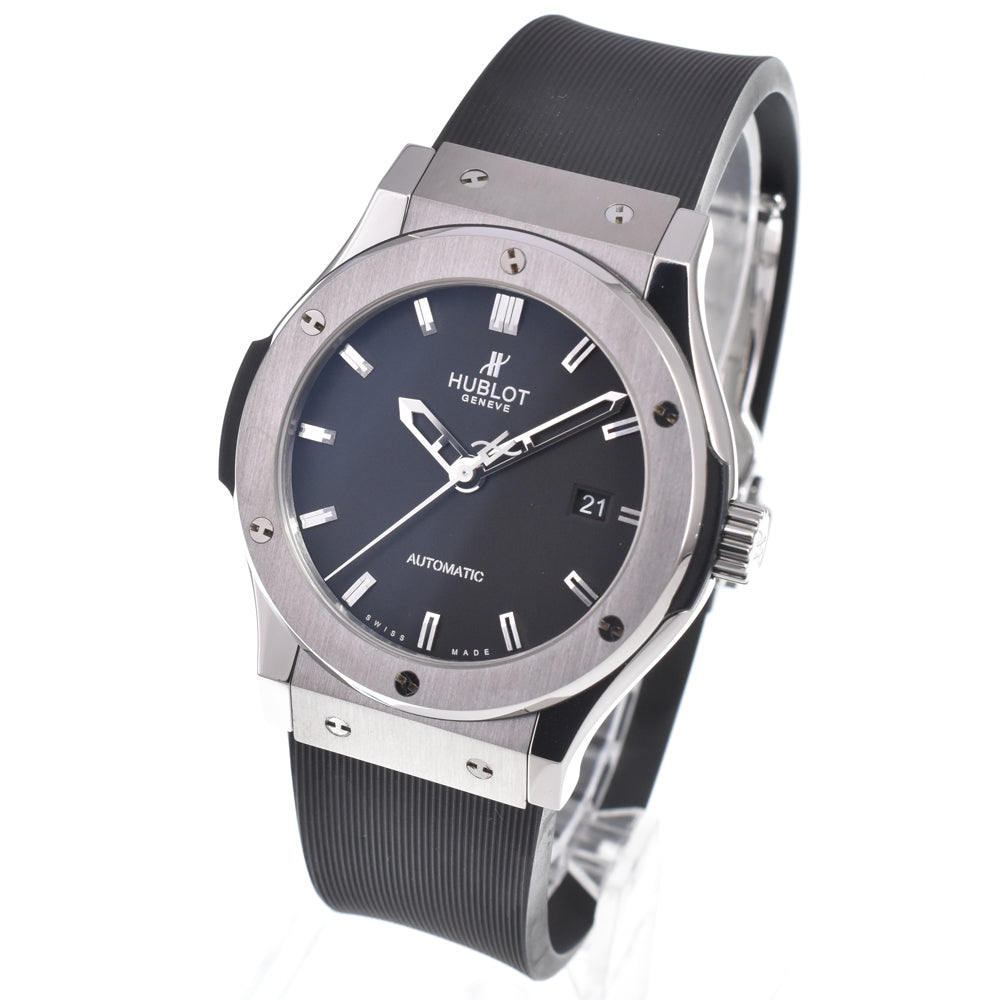 with paper HUBLOT Classic fusion 542.NX.1170.RX black Dial Automatic Men's
 Watch M#151155