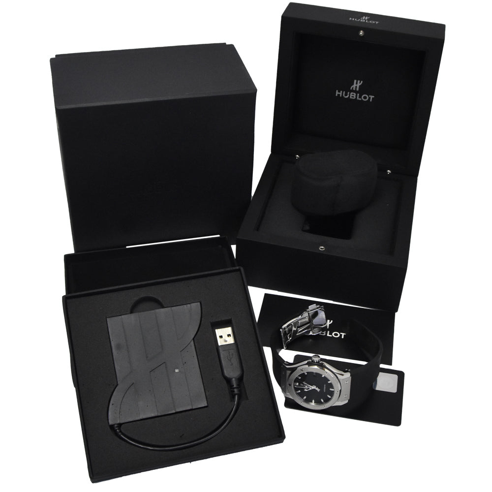 with paper HUBLOT Classic fusion 542.NX.1170.RX black Dial Automatic Men's
 Watch M#151155