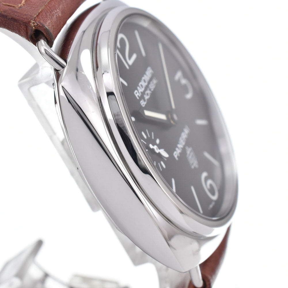 with paper PANERAI Radio meal black seal PAM00380 Small second black Dial Hand Winding Men's
 Watch N#151158