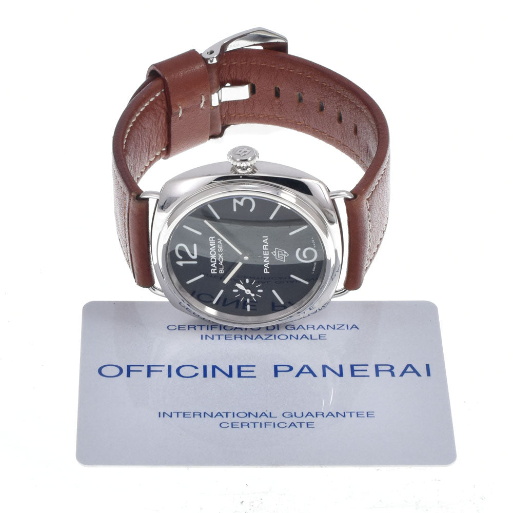 with paper PANERAI Radio meal black seal PAM00380 Small second black Dial Hand Winding Men's
 Watch N#151158