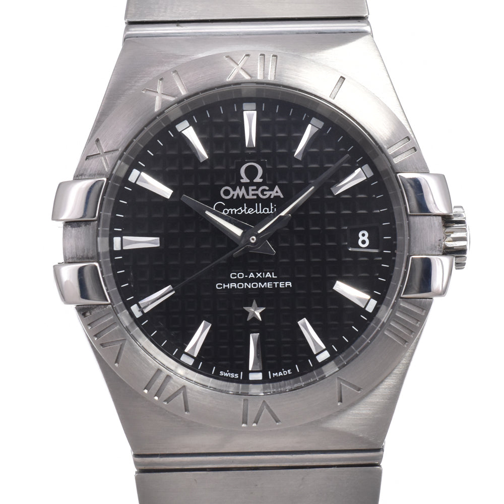 with paper OMEGA Constellation 123.10.35.20.01.002 black Dial Automatic Men's
 Watch N#151160