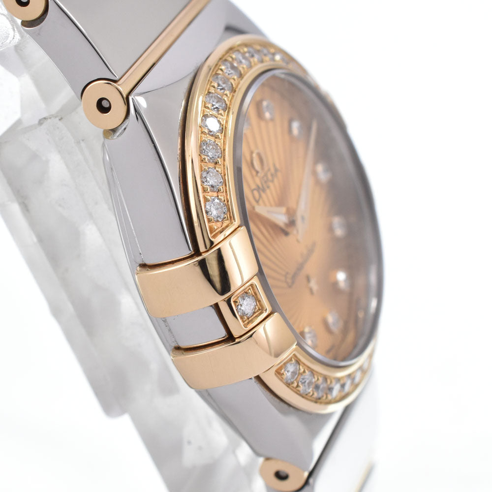 with paper OMEGA Constellation polish 123.25.24.60.58.002 diamond gold Dial Quartz Ladies
 Watch N#151162